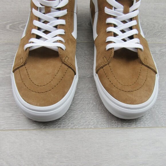 Vans Sk8-Hi Suede Sneakers Men's Size 11.5 Brown NEW - Picture 5 of 15